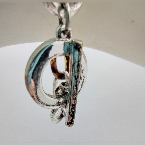 Fashion Chain Link Signed Champs Two Toned Bracelet - Picture 2 of 6